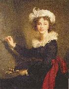 Elisabeth Louise Viegg-Le Brun Self portrait, painted at Florence, Sweden oil painting artist